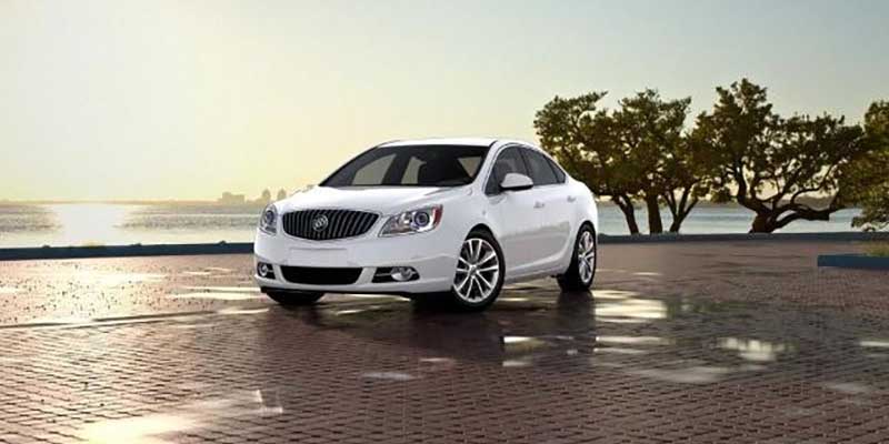 A white Buick Verano