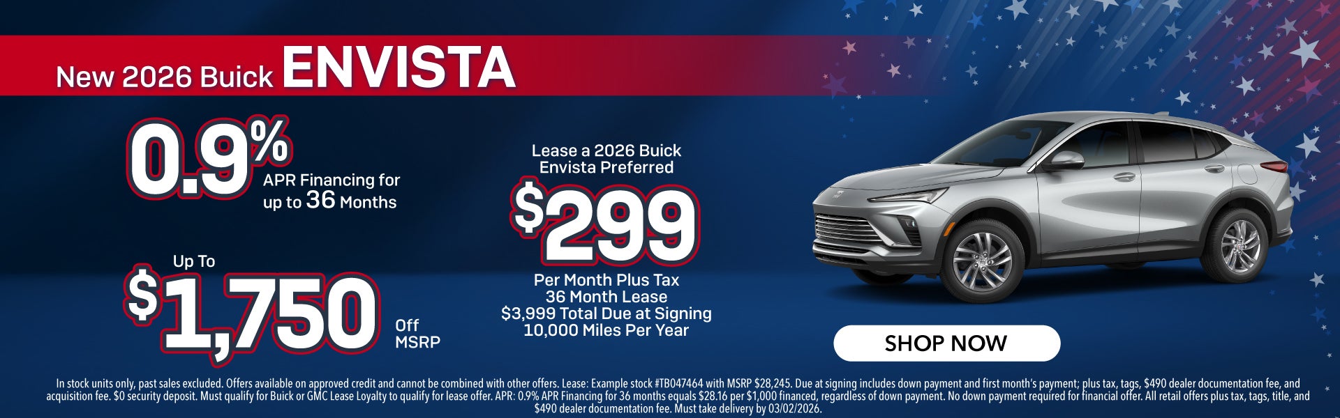 New 2026 Buick Envista