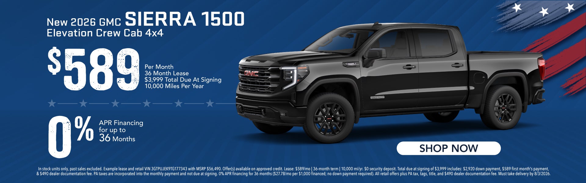 New 2026 GMC Sierra 1500 Elevation
