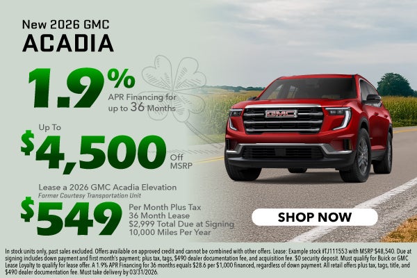 2026 Acadia Elevation