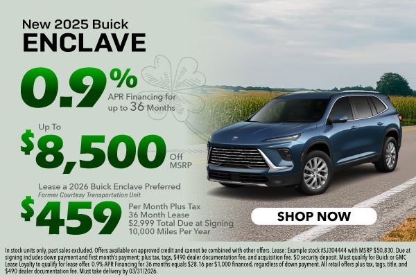 New 2025 GMC Enclave 