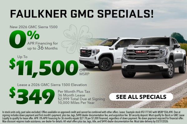 Faulkner GMC Specials!