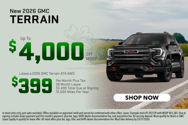 New 2026 GMC Terrain Elevation