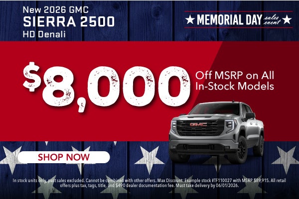 New 2026 GMC Sierra 2500 HD Denali