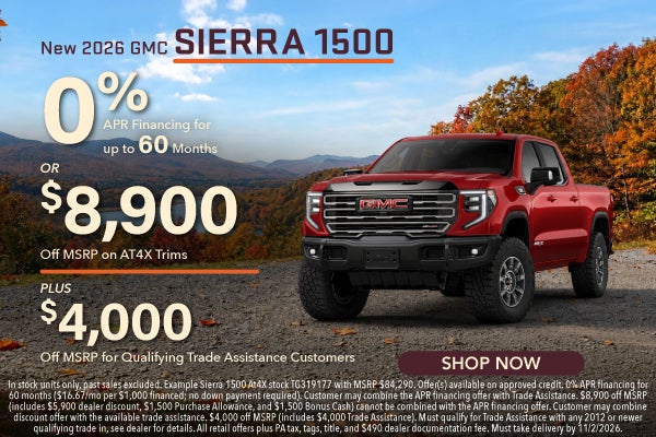0% APR Sierra 1500