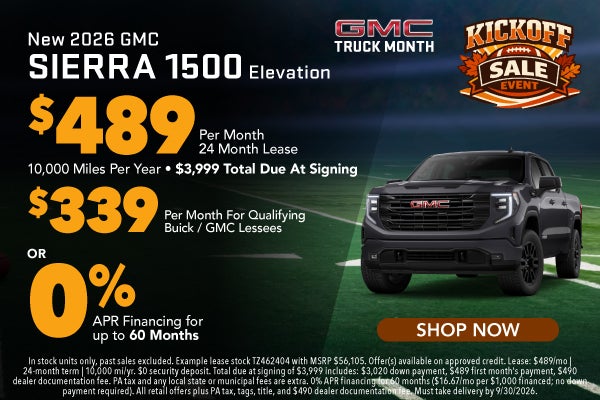 New 2026 GMC Sierra 1500 Elevation